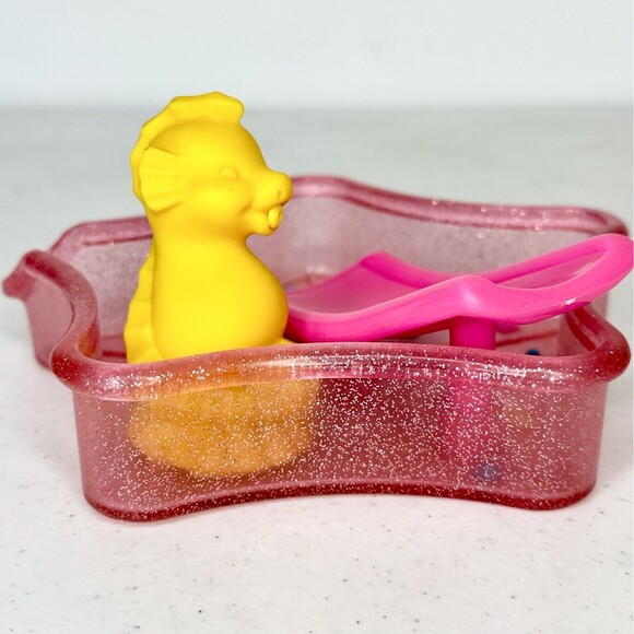 1996 Mattel Barbie Kelly Chelsea Star Shaped Swimming Pool w/ Seahorse & Slide - Picture 3 of 8